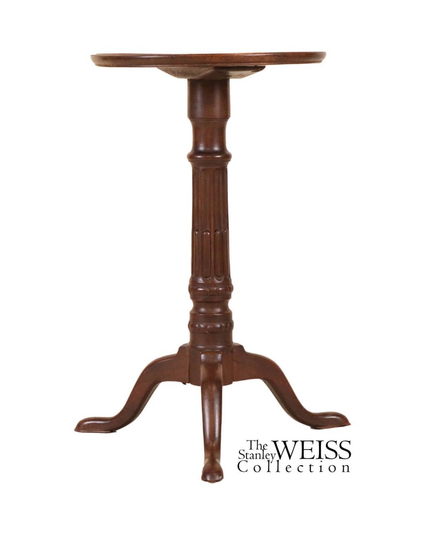 Chippendale Walnut Dishtop Kettle Stand (1 of 8)