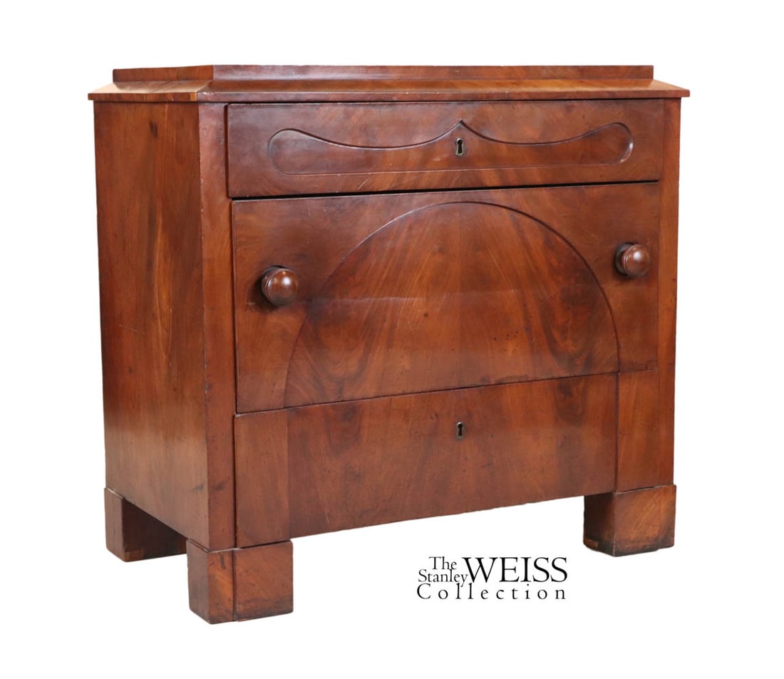 Diminutive Biedermeier Mahogany Chest: Diminutive Biedermeier Mahogany Chest Austria, ca. 1820. Provenance: The Stanley Weiss Collection Literature: www.stanleyweiss.com 32"h x 34"w x 19"d
