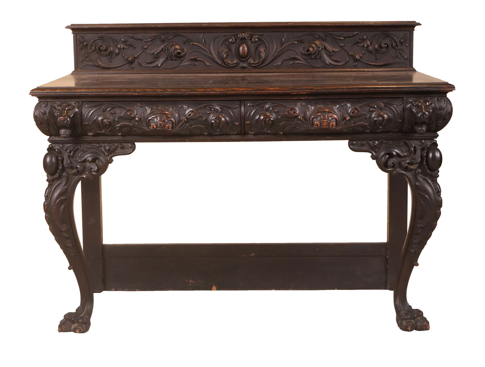 Baroque Style Carved Walnut Sideboard (1 of 13)