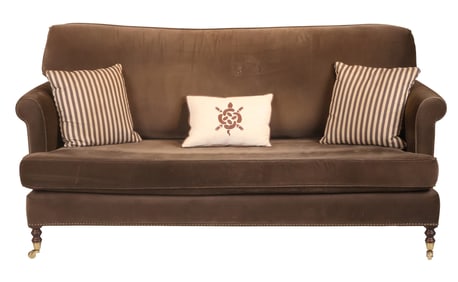 Contemporary Grange Crushed Velvet Upholstered Sofa