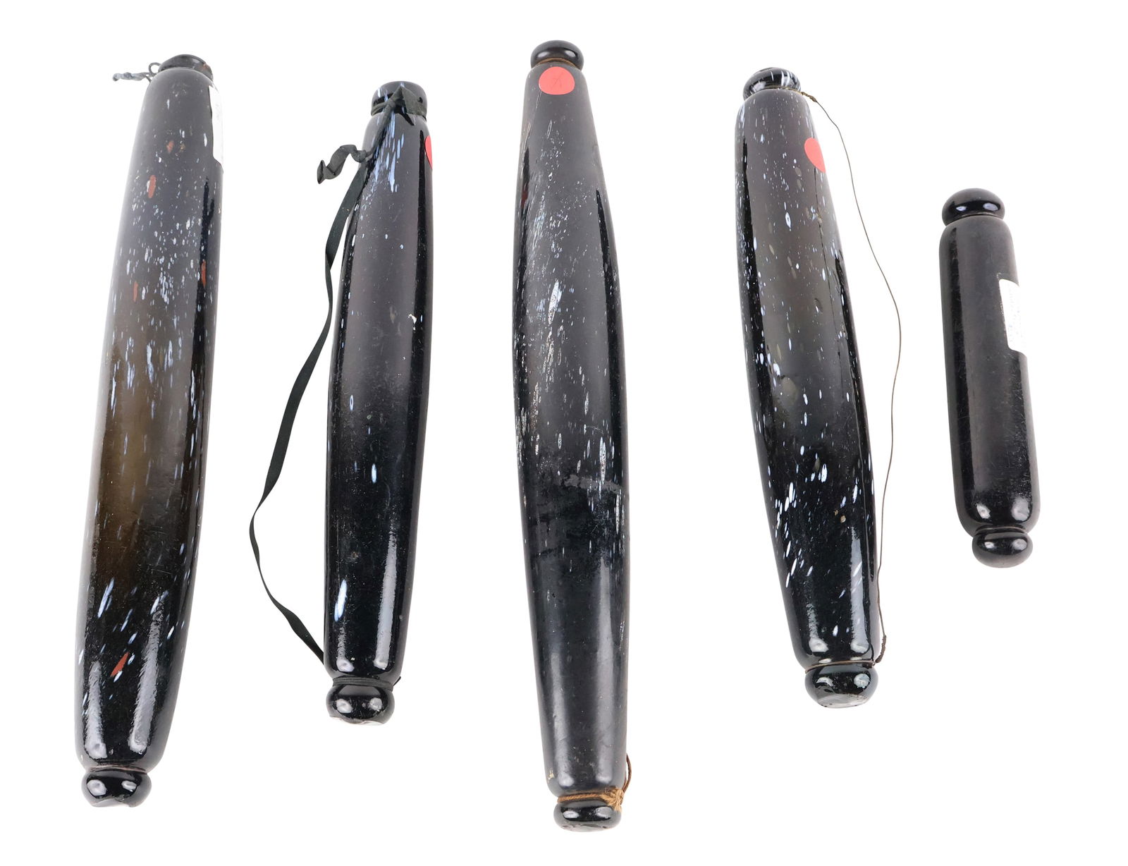 Five Blue Glass Rolling Pins (1 of 7)