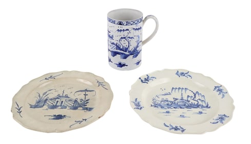 English Pearlware Large Tankard