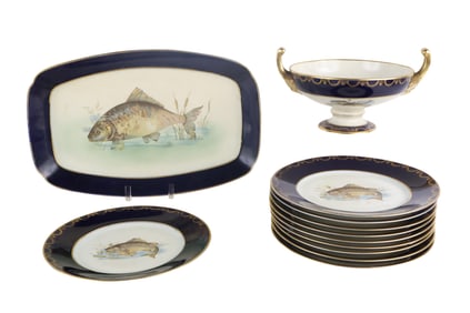 Pikenhammer Fish-Decorated Porcelain Dinnerware