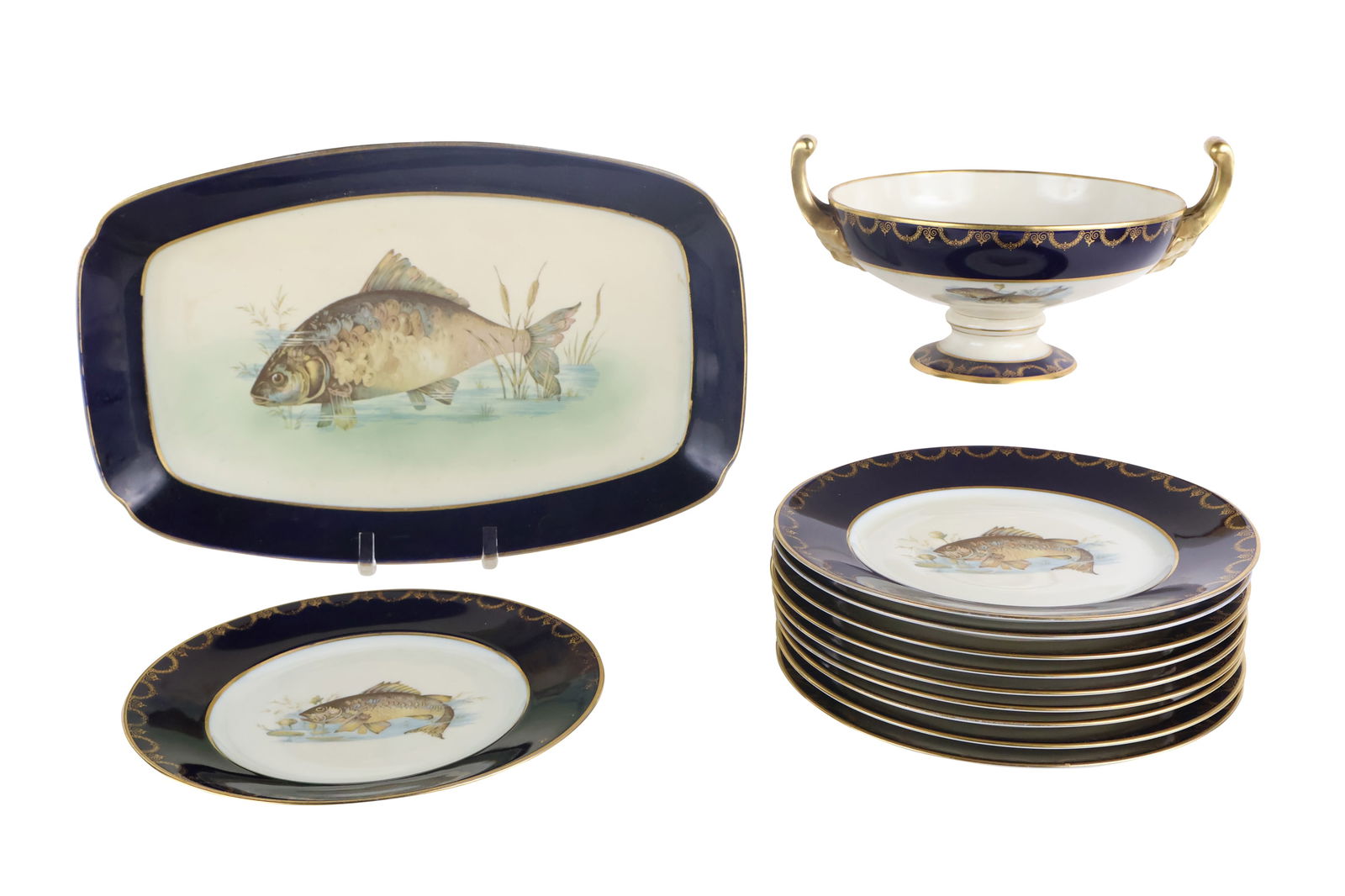 Pikenhammer Fish-Decorated Porcelain Dinnerware (1 of 11)