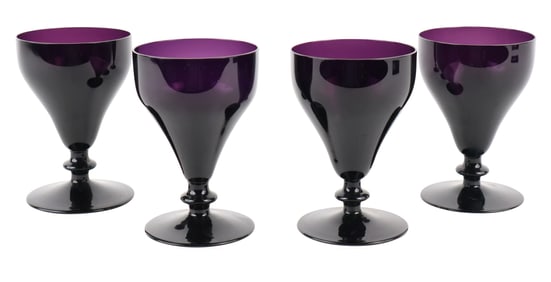 Thirty Five William Yeoward "Vera" Amethyst Goblets