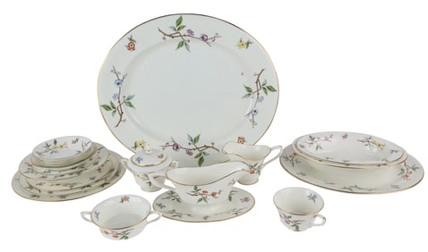 Set of Royal Worcester "Blossom Time" Dinnerware