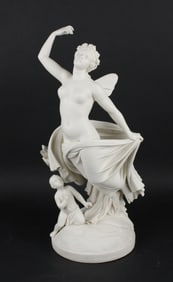 Bisque Porcelain Sculpture of Psyche after Rafaelle Monti