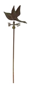 Molded Copper Goose-Form Weathervane