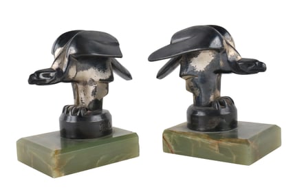 Pair of Art Deco Janle Eagle Bookends