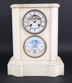 Napoleon III Marble and Brass Calendar Regulator