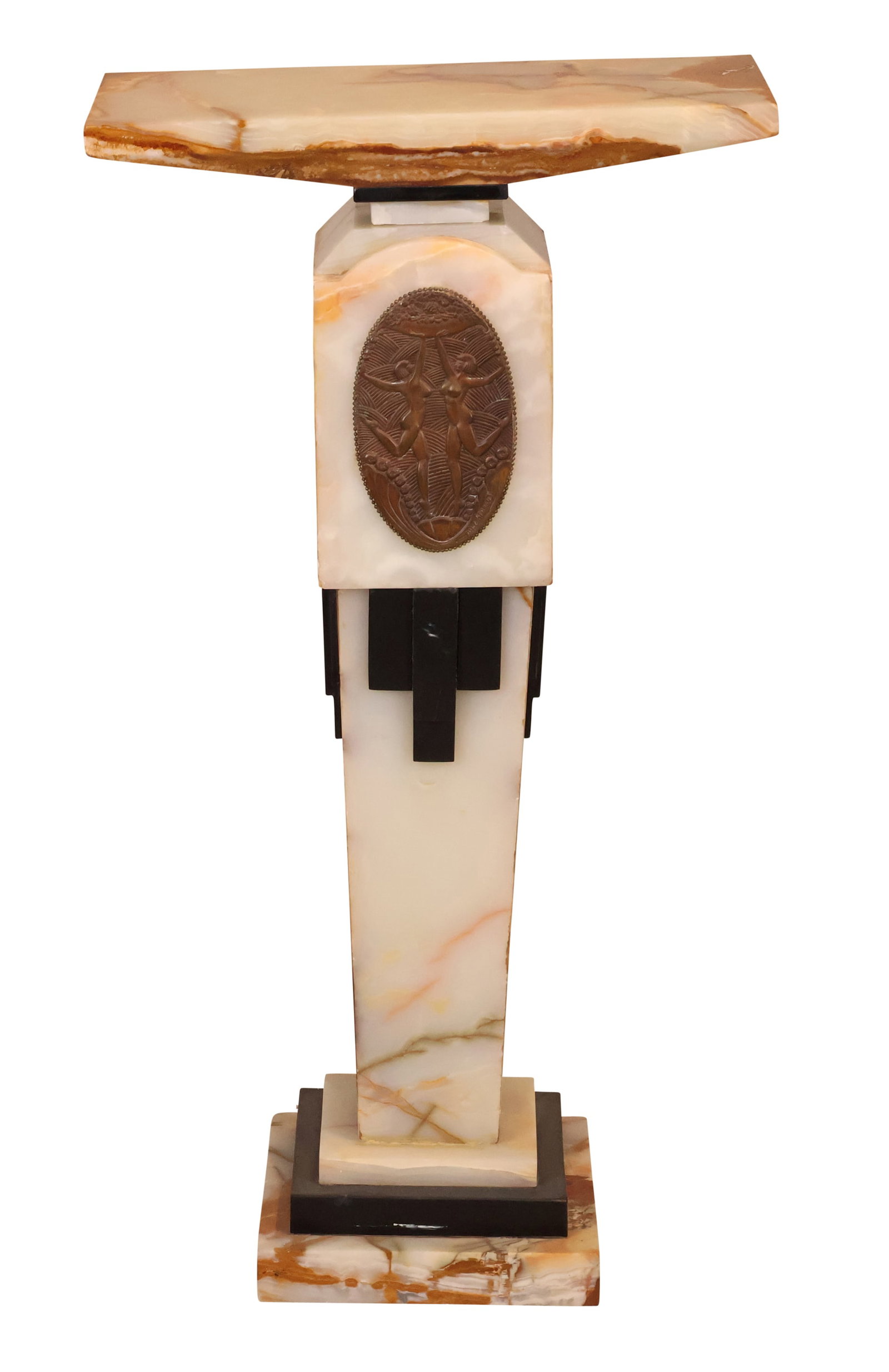 After Demetre Chiparus, Art Deco Style Onyx Pedestal (1 of 10)