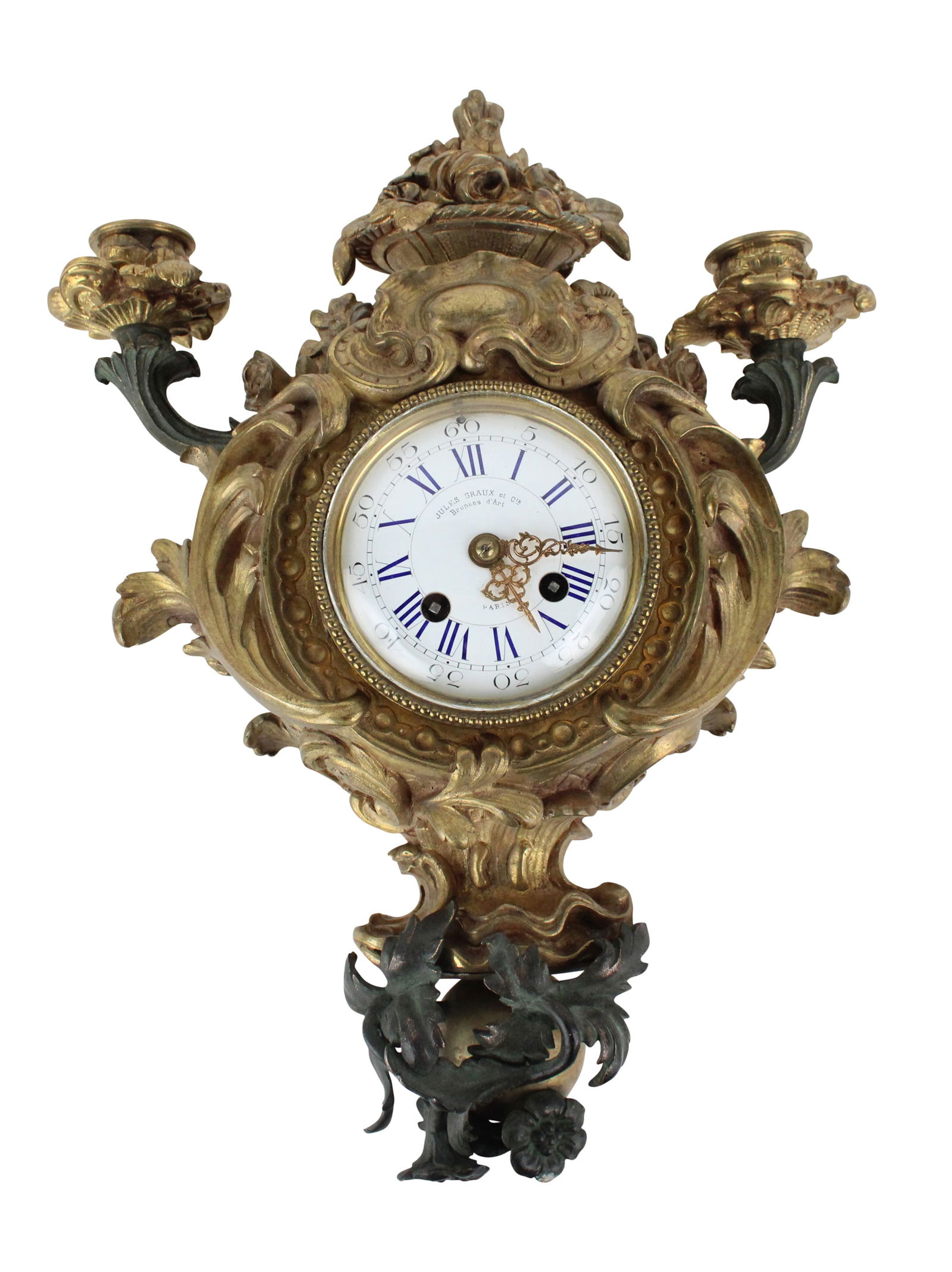 Louis XV Style Gilt Bronze Cartel Clock (1 of 7)