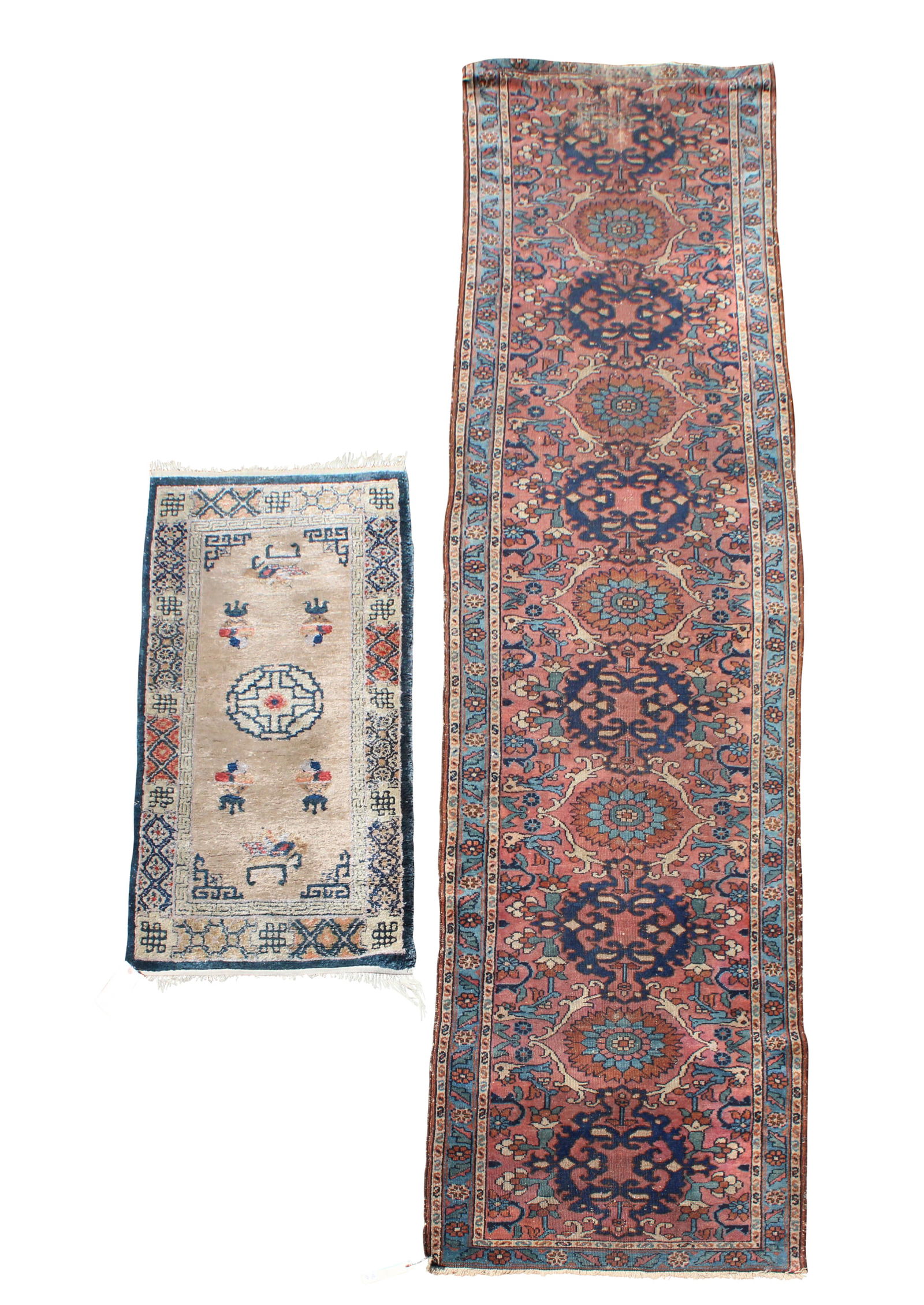 Hamandan Runner Together with a Chinese Silk Mat (1 of 9)