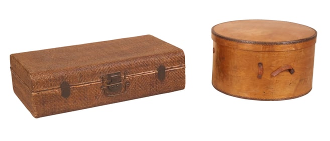 Venesta Large Wooden Hat Box