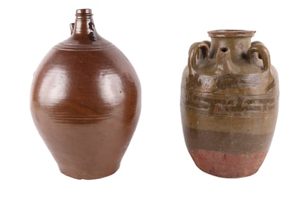 Brown Glazed Earthenware Jug