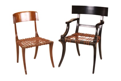 Ebonized Armchair, After Robsjohn Gibbings