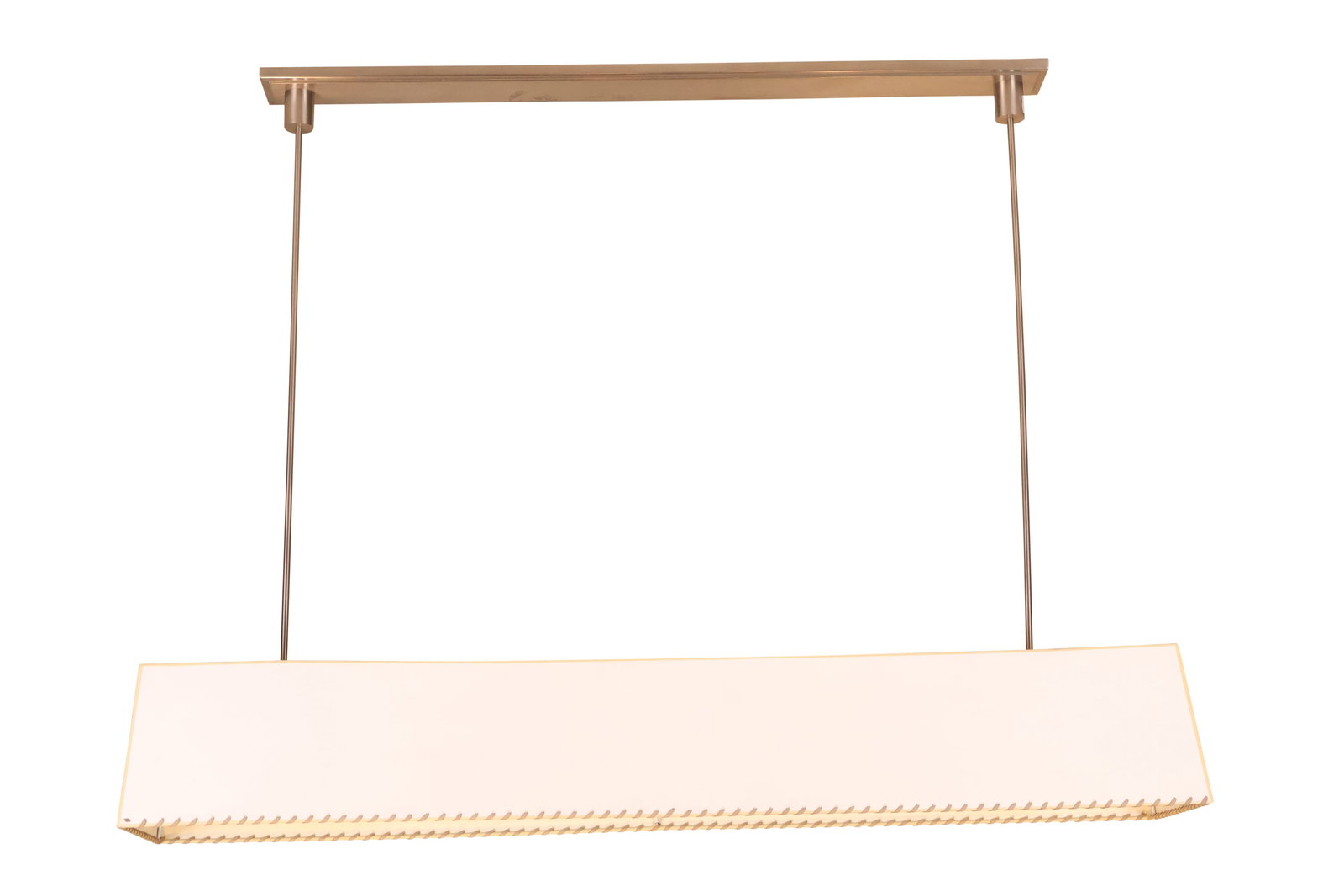 Modern Brushed Nickle Two Light Billiard Lamp (1 of 8)