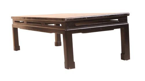 Chinese Black and Gold Lacquer Low Table