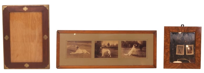 Regency Style Brass Inlaid Mahogany Frame