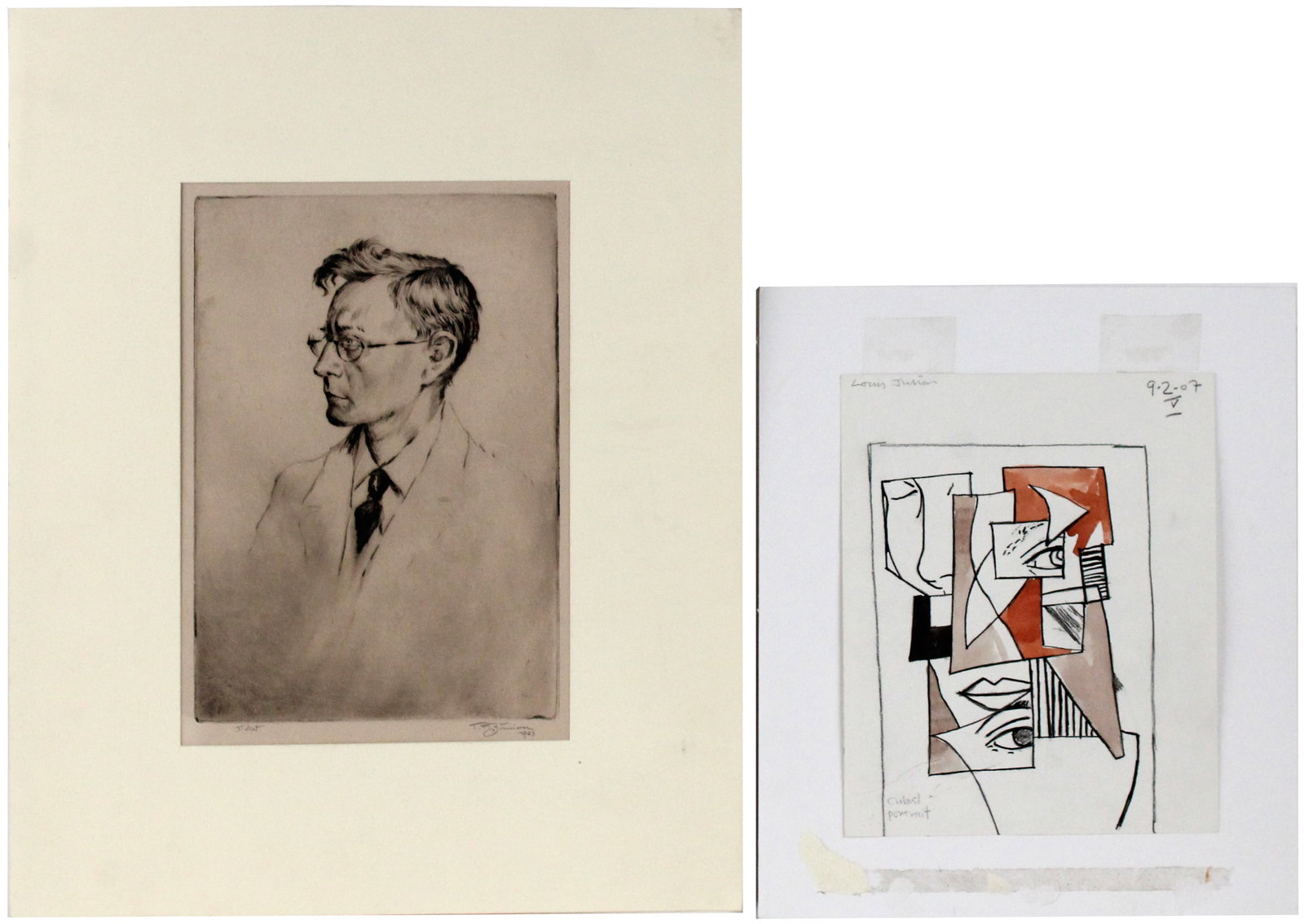 Tavik Simon, Czech 1877-1942, Rudolf Ruzicka, Drypoint (1 of 14)