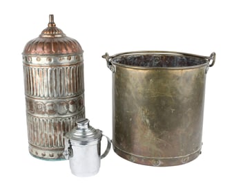 Asian Copper Plated Lamp Base