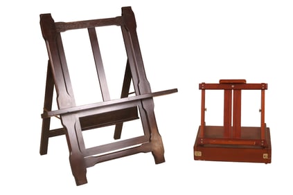 Two Wood Easels