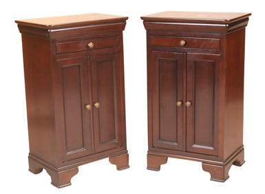 Pair of Grange Cherrywood Bedside Cabinets