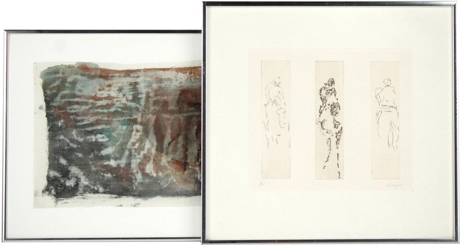 R. Levy, Abstract Horses, Etching and Woodblock (1 of 13)