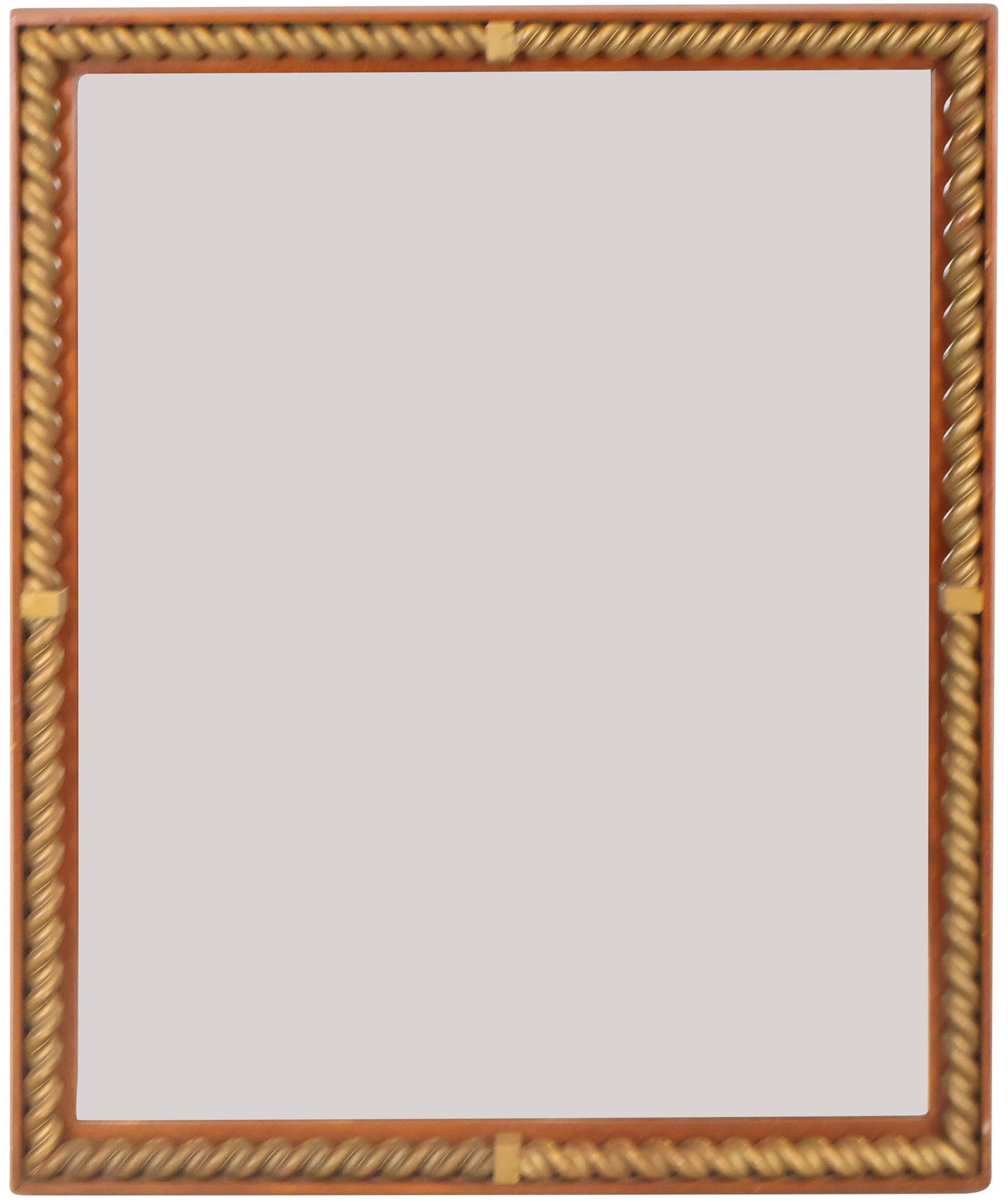 Modern Fruitwood and Parcel-Gilt Mirror (1 of 6)