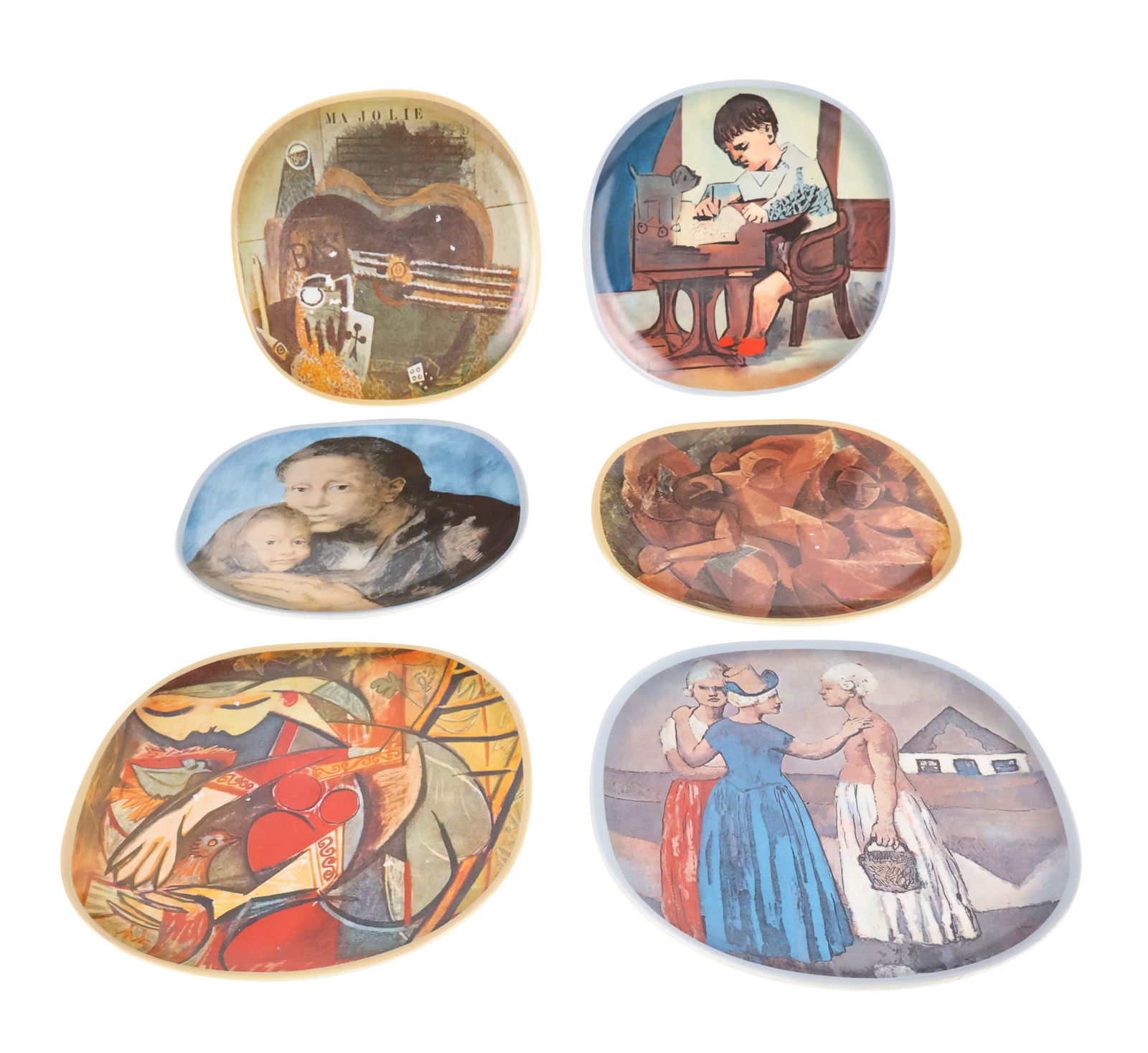 After Pablo Picasso, Set of Six Porcelain Plates (1 of 14)