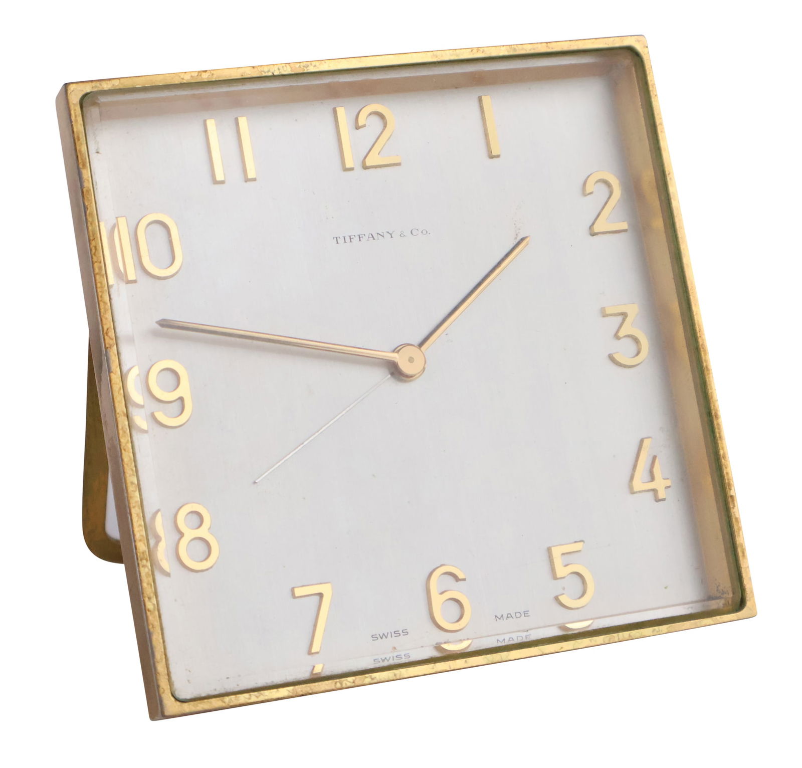 Tiffany & Co. Brass Travel Clock (1 of 8)