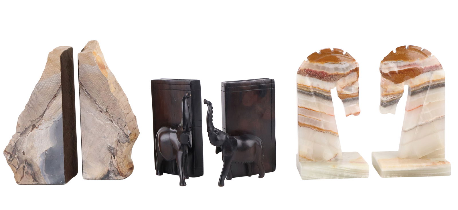 Three Pairs of Assorted Bookends (1 of 7)