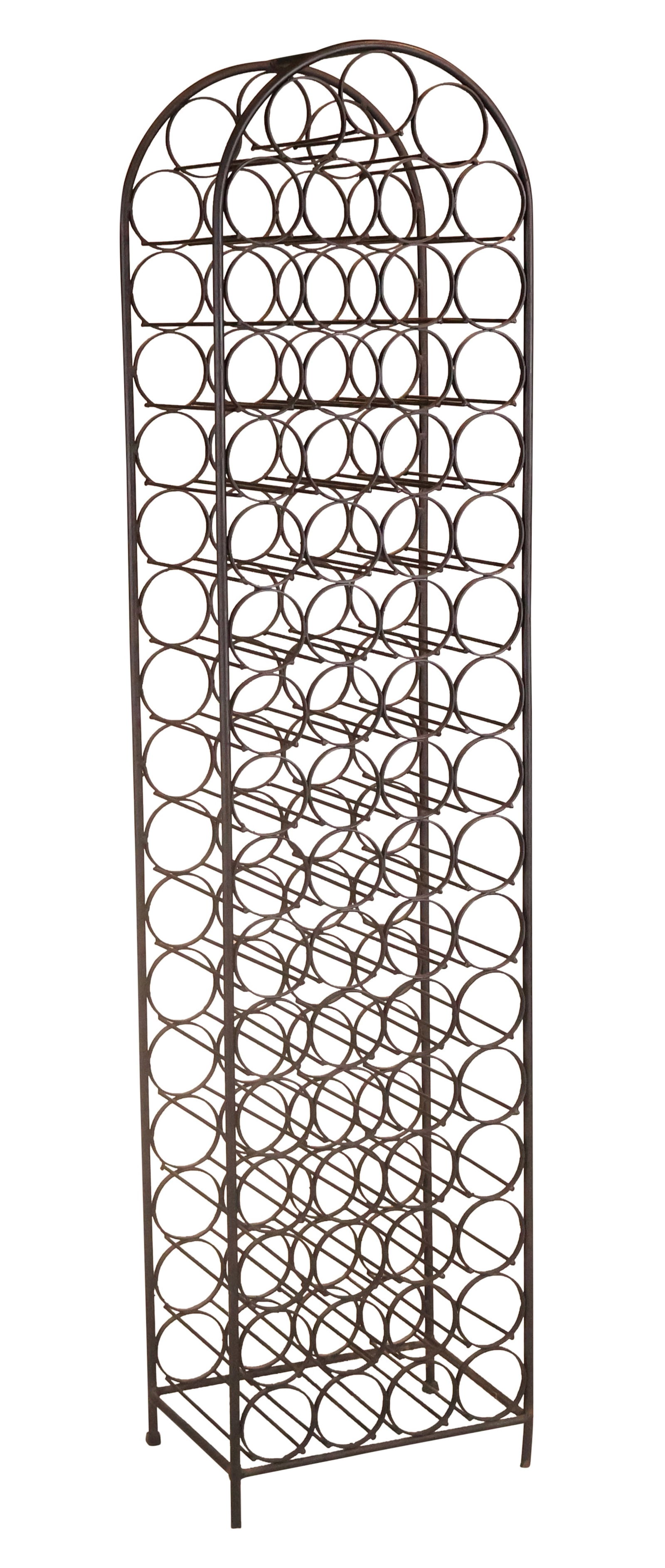 Vintage Tall Iron Wine Rack: Vintage Tall Iron Wine Rack72"h x 17"w x 12"d