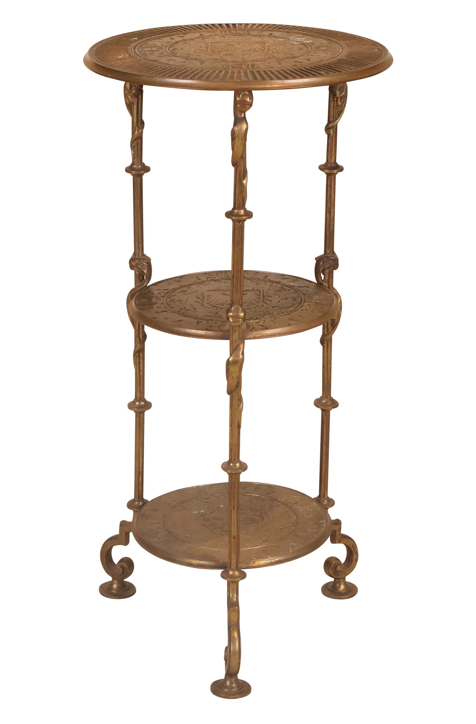 Etched Brass Plant Stand (1 of 8)