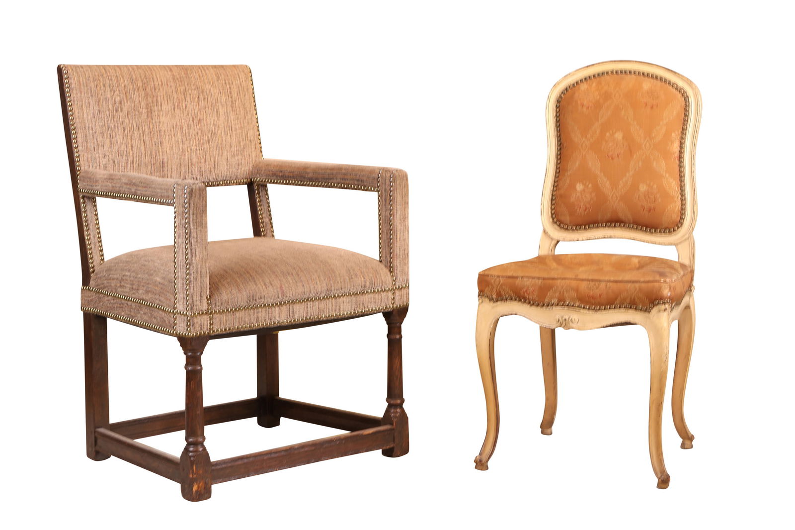 Louis XV Style White-Painted Side Chair (1 of 11)