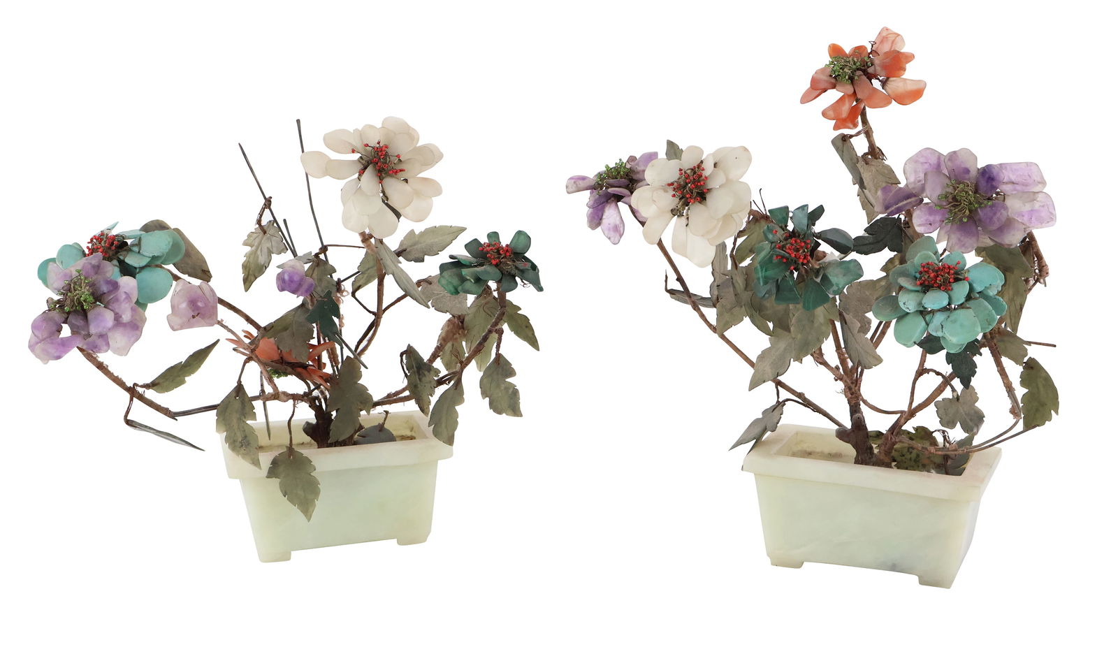 Two Chinese Hardstone Flowering Trees (1 of 11)