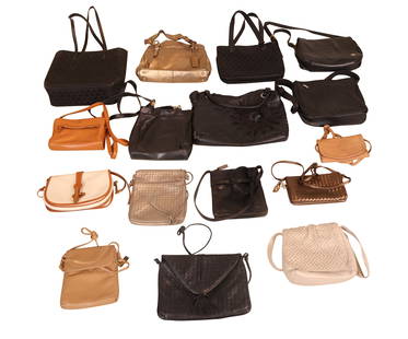 Collection of Vintage Handbags: Collection of Vintage HandbagsWear, including: Sharif, Lord and Taylor, Ganson, Dooney and Bourke, The Sak, Brooks Brothers, Jazzal and Pierre Balmain, among unmarked others.