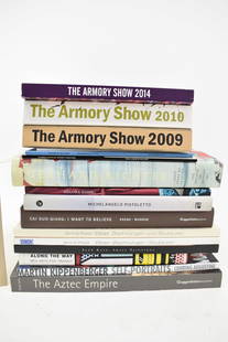 Group of Assorted Modern Art Books: Group of Assorted Modern Art BooksGroup of Assorted Modern Art Books. Comprising Gerhard Richter, Louise Bourgeois and Tracey Emin, Nyoman Masriadi, Cai Guo-Qiang, The Aztec Empire, Along the Wy MTA A