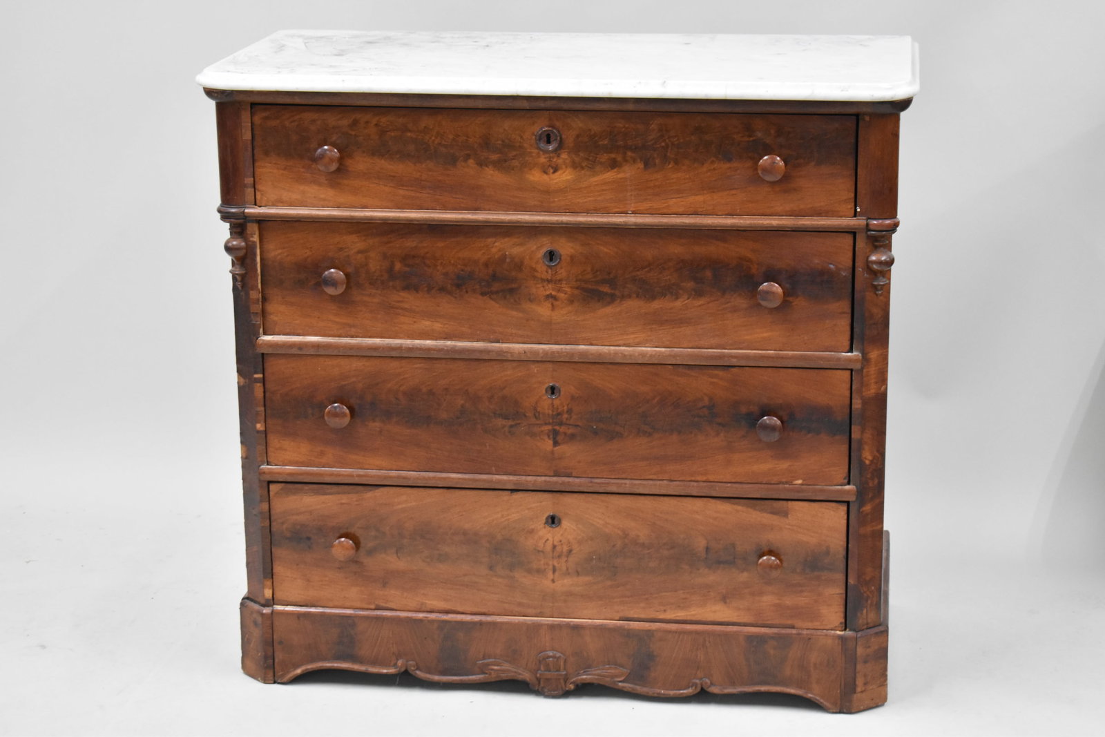 Antique Marble Top Chest of Drawers (1 of 7)