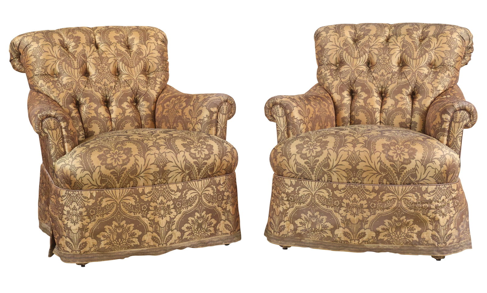 Pair of Edward Ferrell Upholstered Club Chairs (1 of 11)