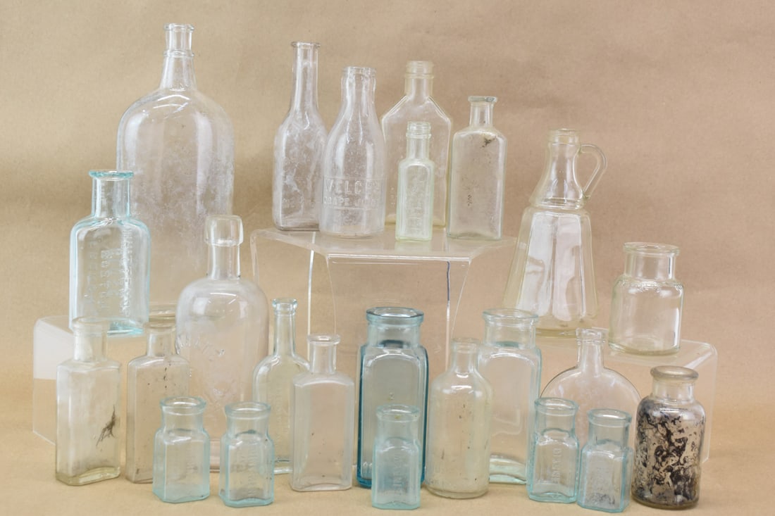 Group of Assorted Antique Glass Bottles (1 of 11)