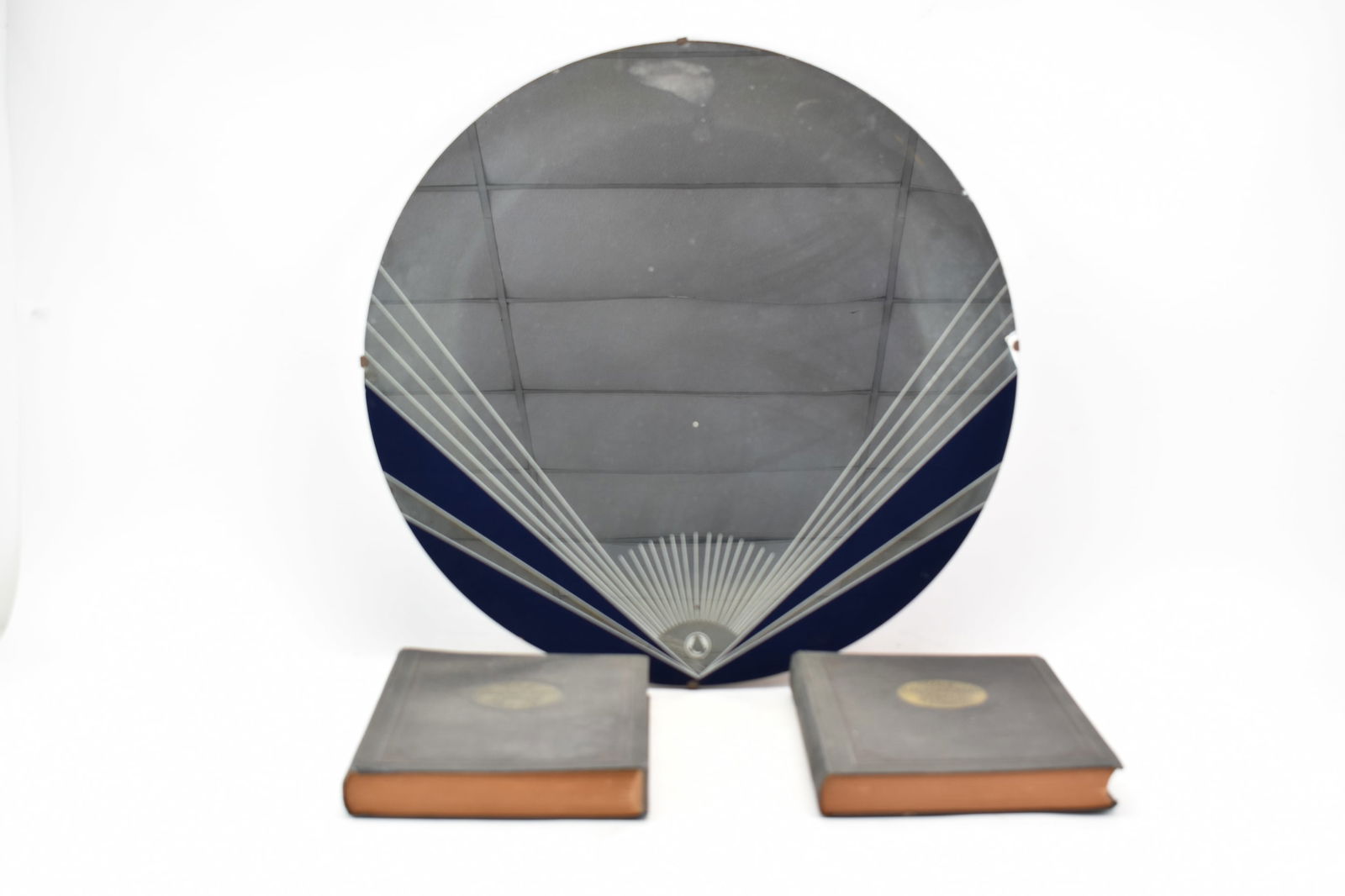 Vintage Art Deco Hanging Wall Mirror (1 of 8)