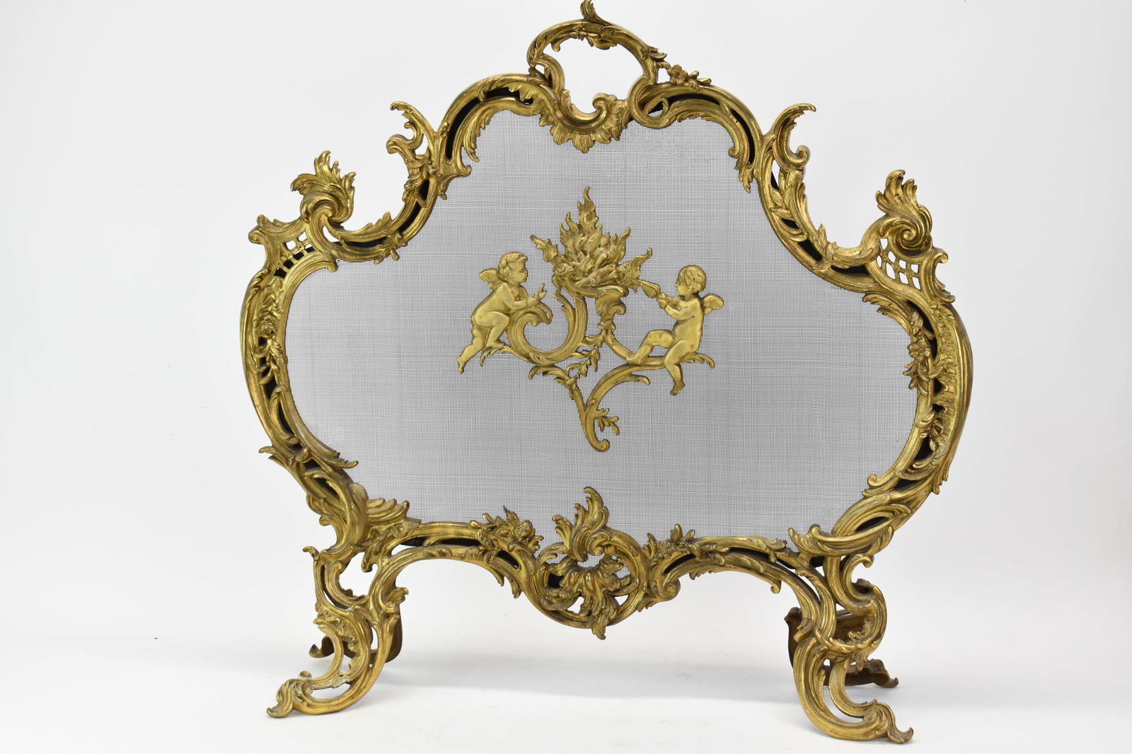 French Bronze Fire Screen (1 of 8)