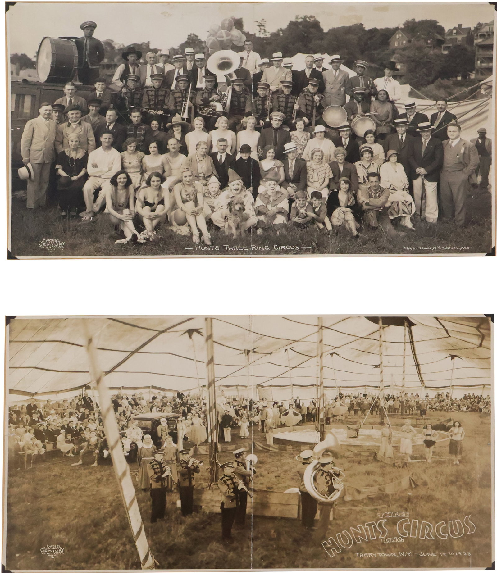 Two Edward J. Kelty Hunt's Three Ring Circus Photographs (1 of 15)