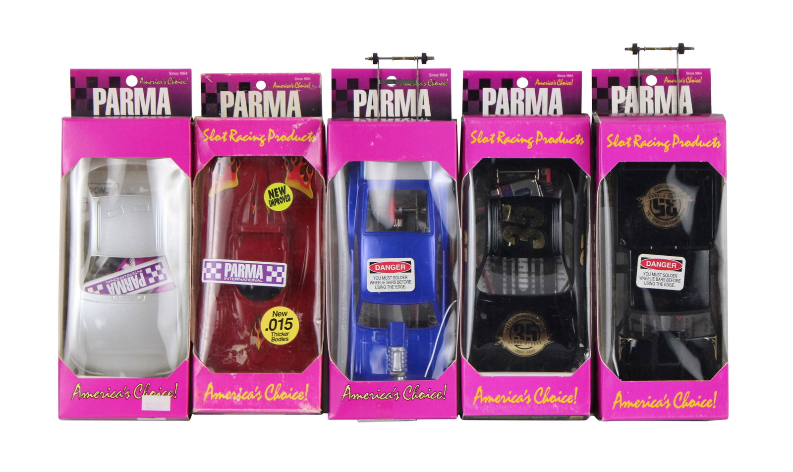 Five Parma Slot Cars in Original Boxes (1 of 19)