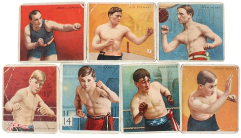 Group of Mecca and Hassan Boxing Cards