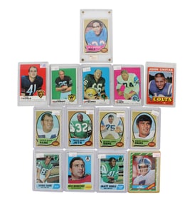 Group of 1960s-1980s Football Cards