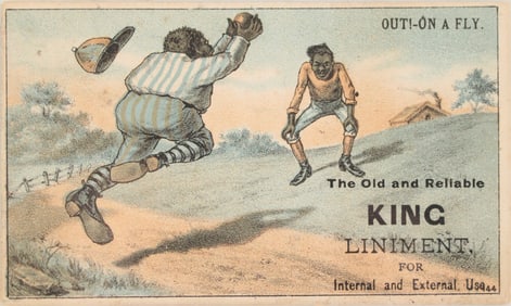 Black Americana Baseball Victorian Trade Card
