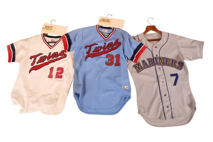 Two Game Worn Minnesota Twins Jerseys