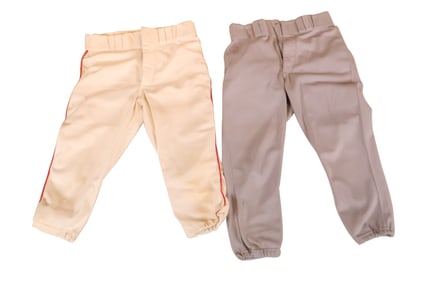 Two Paris of 1980s Game Worn Baseball Pants
